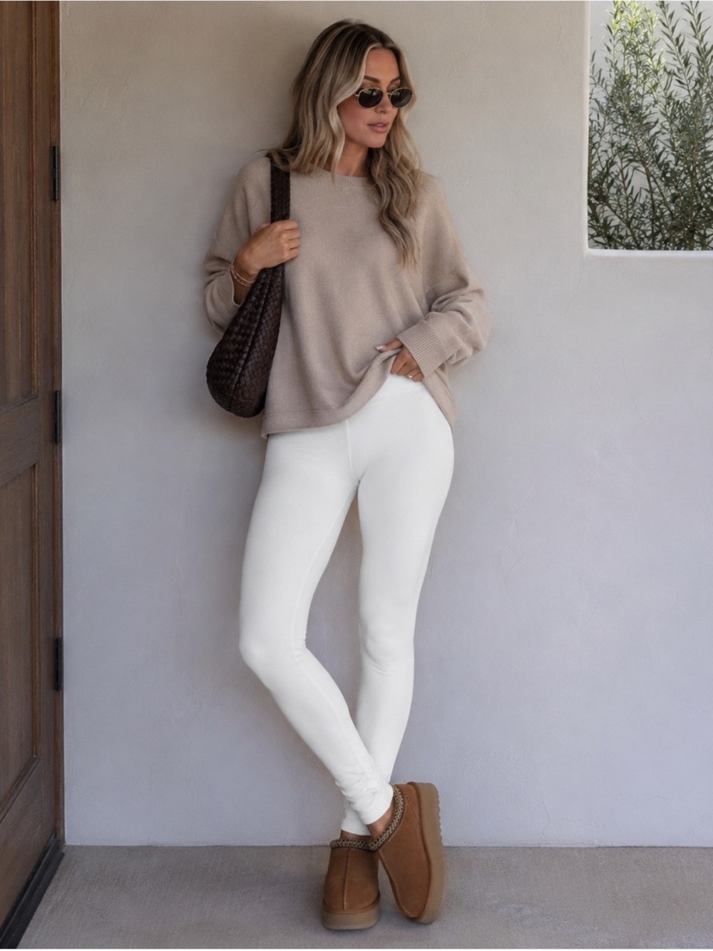 Naked Wardrobe NW Sculpt Leggings White